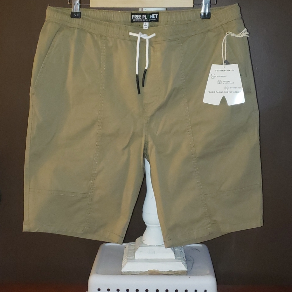 Free Planet Khaki Shorts